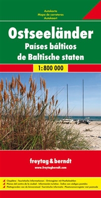 Baltic Sea States travel map. Freytag & Berndt road maps are available for many countries and regions worldwide. In addition to the clear design, and shaded relief these road maps have a lot of additional information such as; roads, sights, camping sites