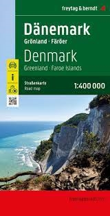 Denmark, Greenland & the Faeroes Islands Adventure Travel map. This is a  A hard-backed road map of Denmark, Greenland and Faeroes. Fully indexed with detailed plans of Kobenhavn, Arhus and Odense. This map has a clear design, and shaded relief these road