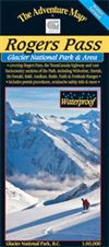 Rogers Pass - Glacier National Park BC map winter version. This great big beautiful map guide is targeted at skiers, snowboarders and snowshoers visiting one of the world's great destinations for back country alpine adventure. Special features include all