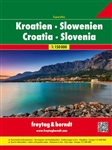 Croatia Slovenia Super Atlas with Europe. This is a coil bound atlas of Croatia and Slovenia. Includes tourist information, index with postal codes, city maps and distances in kilometers. City coverage for Croatia includes Dubrovnik, Pula, Slavonskibrod,