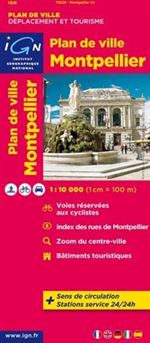 Montpellier City Plan France IGN