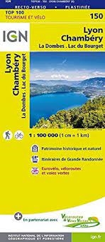 150 Lyon Chambery IGN Travel Map