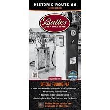 Historic Route 66 East and West Motorcycle Map