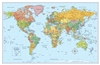 The Political World Wall Map by Rand McNally is a powerful tool that provides a comprehensive and accurate depiction of the world's political boundaries. Utilizing the Gall Stereographic projection, this map presents countries and continents in a way that