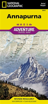 Annapurna Nepal Adventure Travel Map. Annapurna is a mountain situated in the Annapurna mountain range of Gandaki Province, north-central Nepal. It is the tenth highest mountain in the world at 8,091 meters above sea level and is well known for the diffic