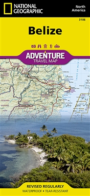 Belize National Geographic Adventure Map