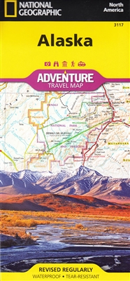 National Geographics Alaska Adventure Map is designed to meet the unique needs of adventure travelers with its durability and detailed, accurate information. The map includes the accurate locations of all cities and towns with a user-friendly index, plus