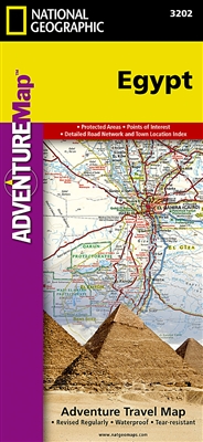 National Geographics Egypt Adventure Map is designed to meet the unique needs of adventure travelers with its durability and accurate information. This folded map provides global travelers with the perfect combination of detail and perspective, highlighti
