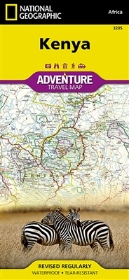Kenya National Geographic Adventure Map