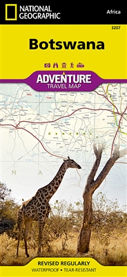 Botswana National Geographic Adventure Map