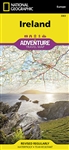 National Geographics Ireland Adventure Map is designed to meet the unique needs of adventure travelers with its durability and accurate information. The north side of the Ireland map details from the northernmost tip of the island at Malin Head south to D