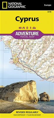 National Geographics Cyprus Adventure Map is designed to meet the unique needs of adventure travelers with its durability and accurate information. This folded map provides global travelers with the perfect combination of detail and perspective, highlight