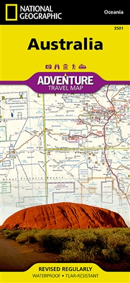 National Geographic's Australia Adventure Map is designed to meet the unique needs of adventure travelers with its durability and accurate information. This folded map provides global travelers with the perfect combination of detail and perspective, highl