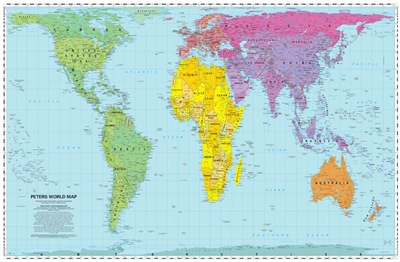 Peters Projection Worl Map ODT