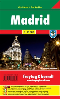 Madrid City Pocket Travel Map the City Pocket maps are handy pocket sized maps. They show each city and an inset map of the metro. On the back there is a street index as well as a legend showing shopping, culinary, culture, nightlife and sights. The lege