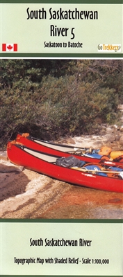 South Saskatchewan River Canoe Map - Saskatoon to Batoche. Map of Canoe routes South Saskatchewan 5, Saskatchewan. scale 1:100,000. Topographic map of the South Saskatchewan river from Saskatoon to Batoche in Saskatchewan. Scale 1:100,000 size 14" x 41".