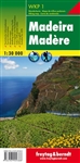 Madeira Portugal Hiking map. Madeira is an autonomous region of Portugal, is renowned for its stunning landscapes, beautiful coastline, and unique culture. The map is extremely detailed with great color and has beautiful relief shading. Many of the maps a