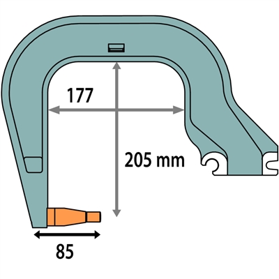 C3 INSULATED C-GUN ARM