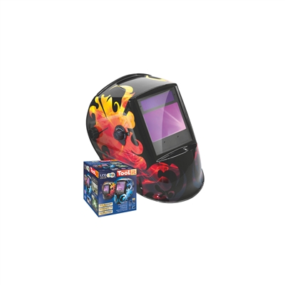 LCD Zeus Welding Helmet 5-9/9-13 G RED