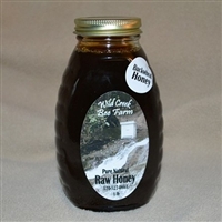 1lb buckwheat raw honey jar