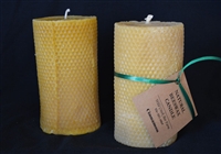 handmade pillar beeswax candles