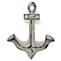 Anchor Hook in Distressed White Finish