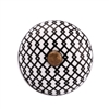 Black White Ceramic Cabinet Knob