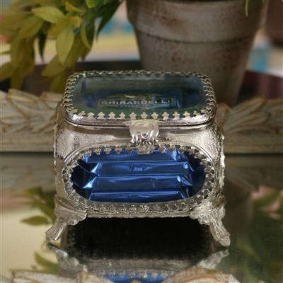 Glass Wedding Ring Box