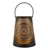 Metal Tealight Candle Holder in Black & Gold Finish