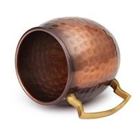 The Classic Hammered Pure Copper Moscow Mule Barrel Mug