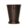 Beaded Pure Copper Mint Julep Cup in Antique Finish - 14 oz