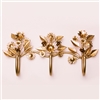 Floral Triple Wall Hook