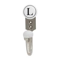 Alphabet L Ceramic Wall Hook