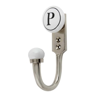 Alphabet P Ceramic Wall Hook