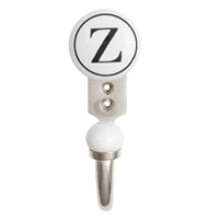 Alphabet Z Ceramic Wall Hook