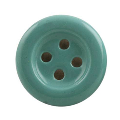 Sea Green Ceramic Button Cabinet Knob
