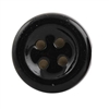 Black Ceramic Button Cabinet Knob