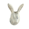 Rabbit Head Iron Cabinet Knob in Distressed Cream