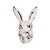 Rabbit Head Iron Cabinet Knob in Distressed White