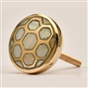 Mother of Pearl & Brass Cabinet Knob