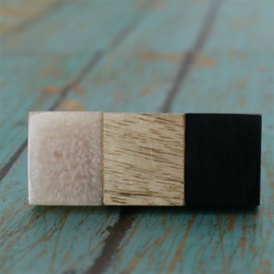 Rectangle Wood & Resin Cabinet Knob