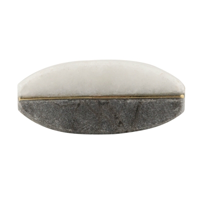 Grey and White Stone Knob