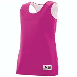 Augusta Pink Ladies Reversible Wicking Tank