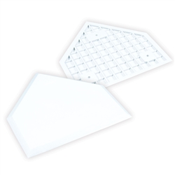 Champro White Molded Rubber Home Plate Retail Box