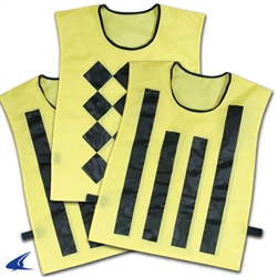 Champro Sideline Official Pinnies (Set Of 3, 1 Diamond/2 Striped