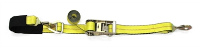 2" Auto Transit Tie Down Strap with Built In Axle Strap & Twisted Snap Hooks