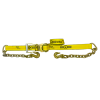 2" x 27' Self Contained Ratchet Strap with Chain Extensions