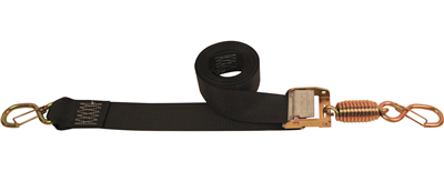 2" x 16' Spring Loaded Cam Buckle Strap w/ Keeper S Hooks