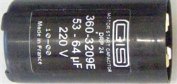 Stanley Capacitor 53-64 MFD Stanley 1/3 & 1/2 HP 24858