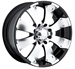 Hummer H3 Ultra Mako Black 17" 17.00 x 8.00 Wheel  +10 Offset